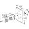 Prime-Line Jamb Bracket with Plate, 2-1/2 in. x 4-1/16 in., Steel Construction, Mill Finish (Single Pack) K 5072 - alternate 2
